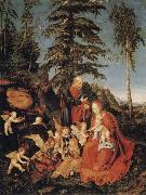 CRANACH, Lucas the Elder Rest on the Flight to Egypt oil